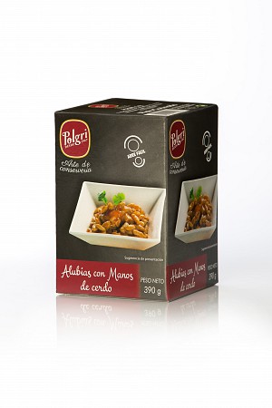 Haricots blancs aux pieds de porc